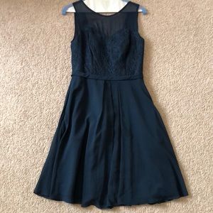 Navy bridesmaids dress cocktail dress